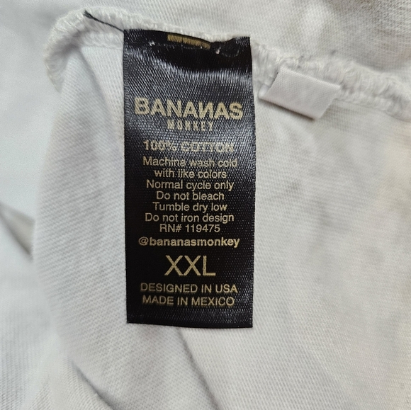 Bananas Monkey Tie Dye Never Been Normal Tee-Shirt Size XXL Unisex‎ Adult R9 - Picture 9 of 11